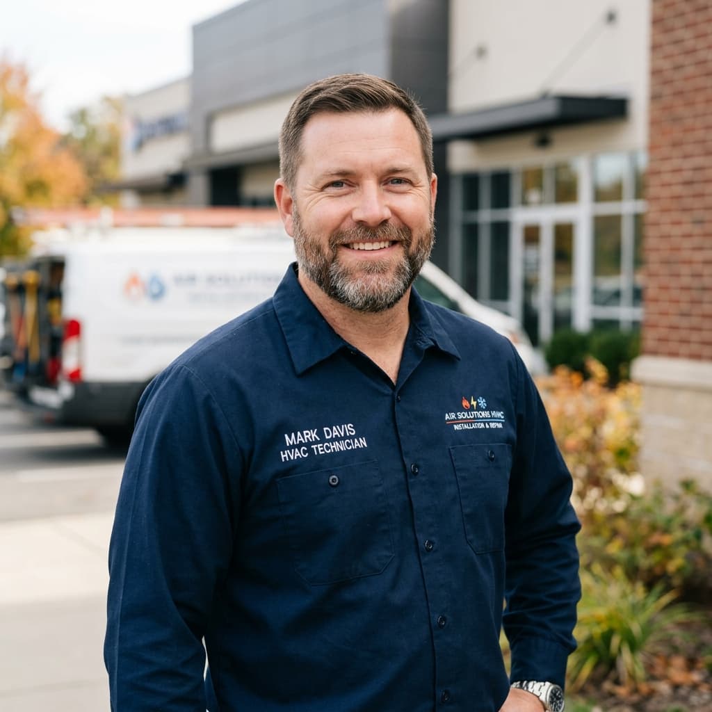 Apex Trades contractors with their service truck